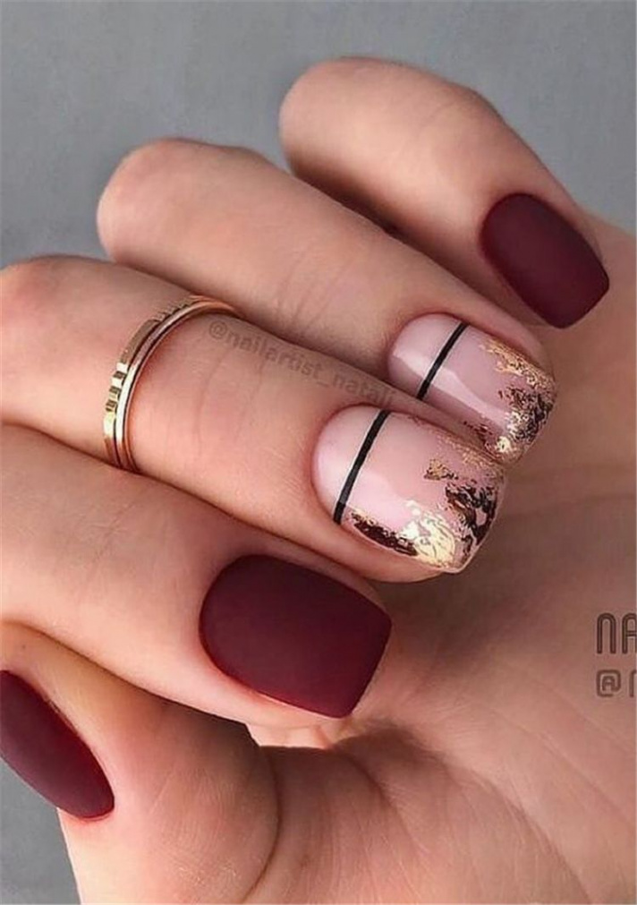 Stylish Winter Short Square Nail Designs To Copy This Season