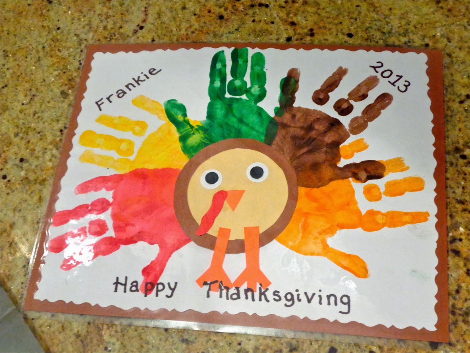 Terrific Preschool Years: Thanksgiving placemats