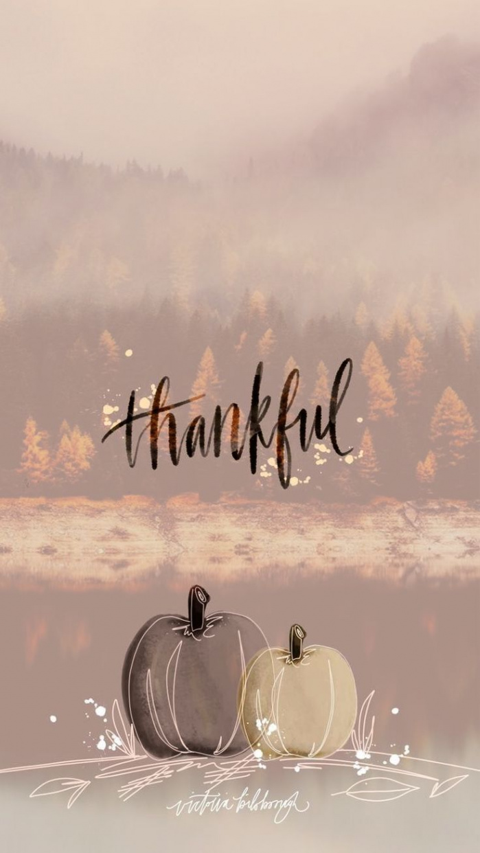 Thankful fall thanksgiving iPhone wallpaper  Thanksgiving iphone