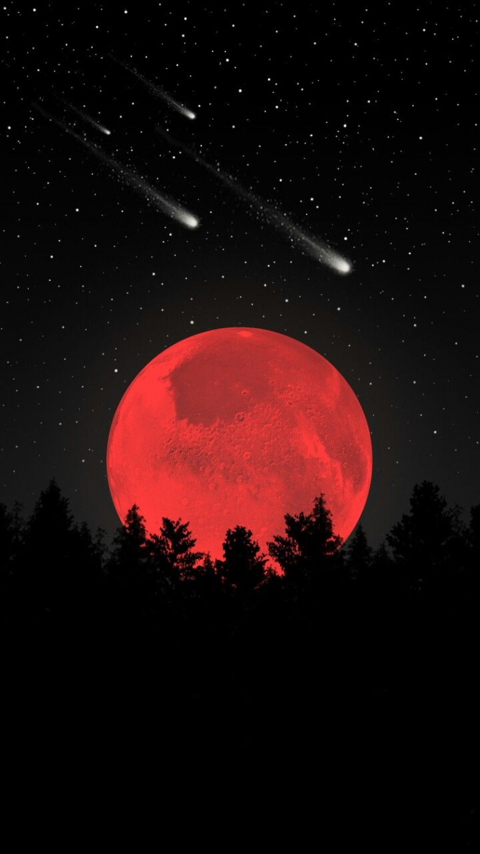 The red moon  Dark wallpaper, Cool wallpaper, Phone wallpaper