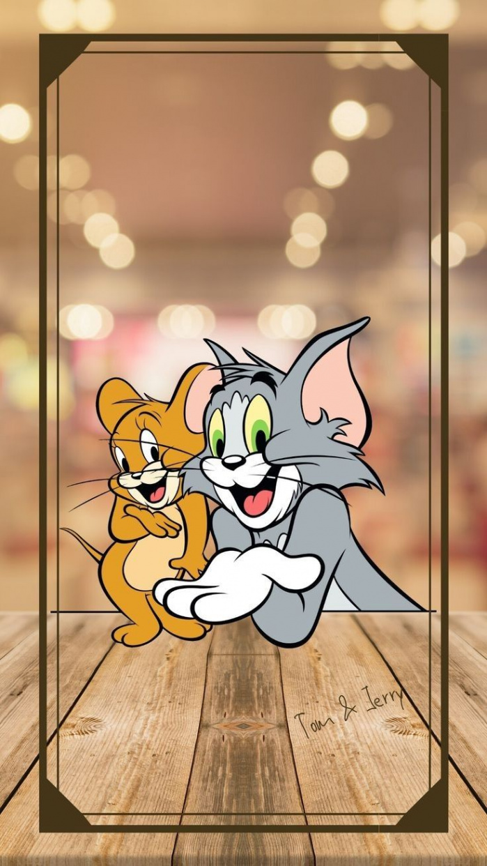 Tom and Jerry cute wallpaper. #wallpaper