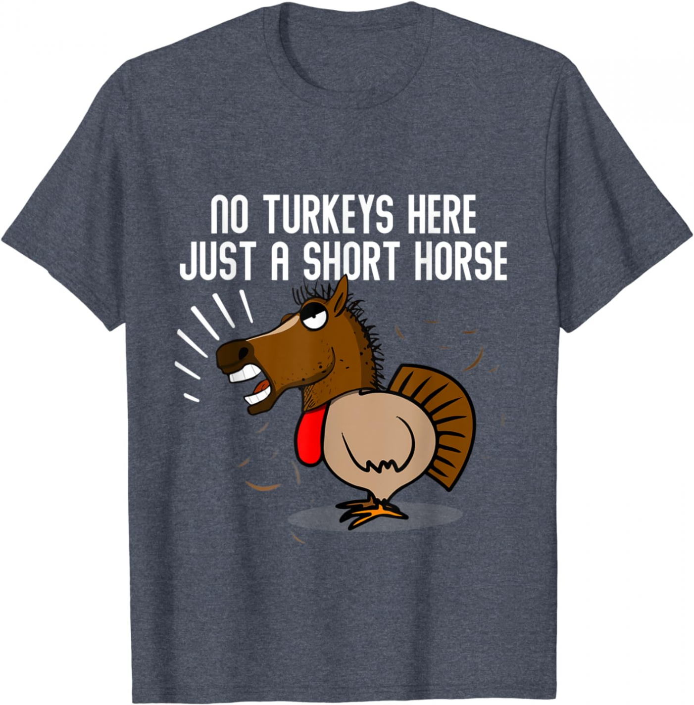 Turkey Disguise Horse Funny Thanksgiving Novelty T-Shirt