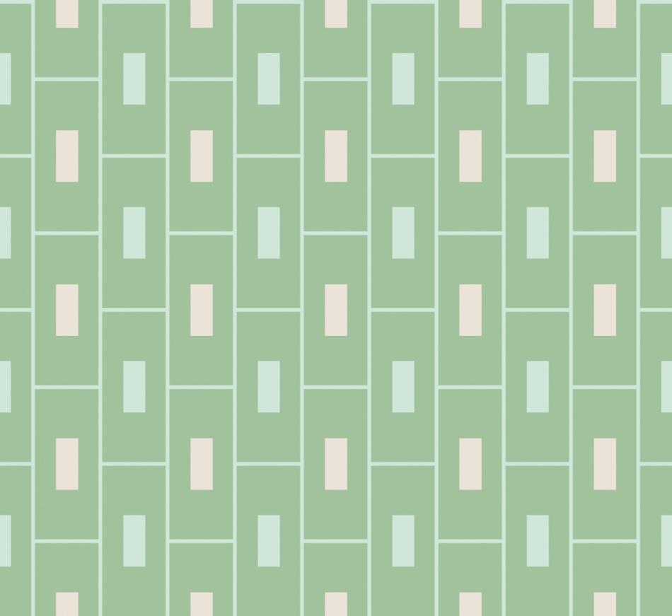 Vintage geometric wallpaper A - green - DESIGNER-WALLPAPER