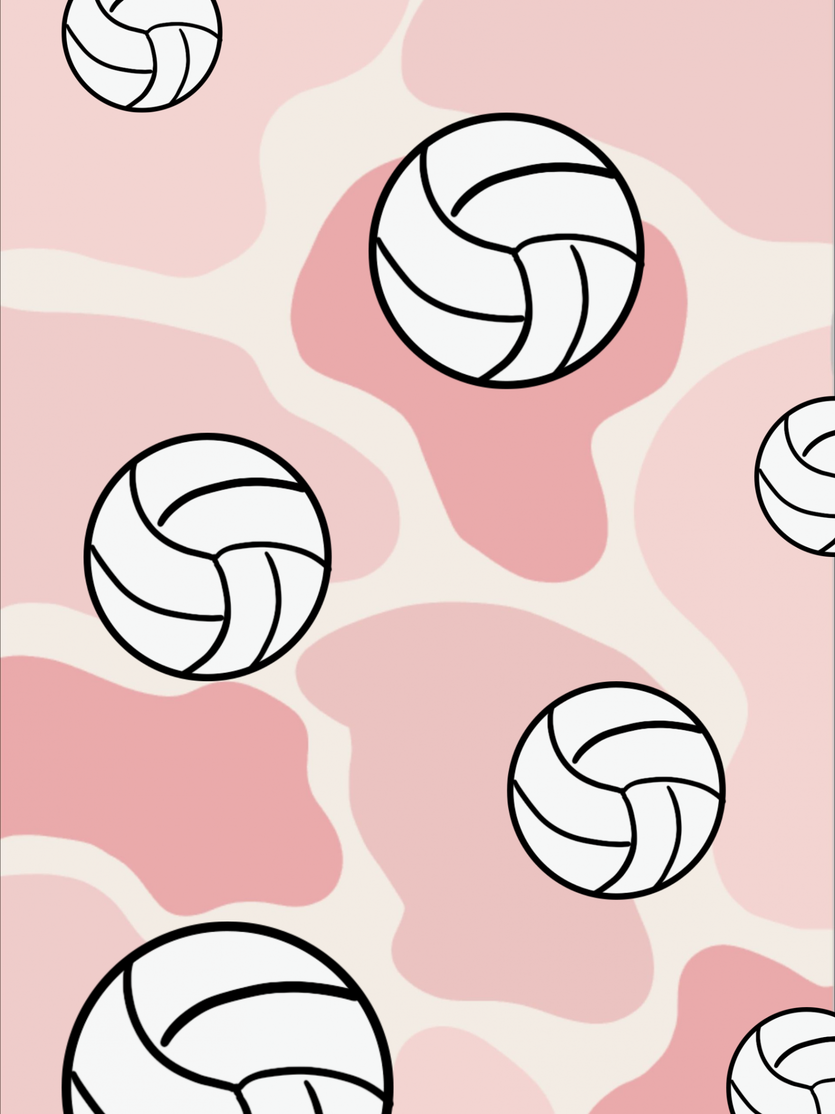 Volleyball Cowprint in   Volleyball wallpaper, Cute summer