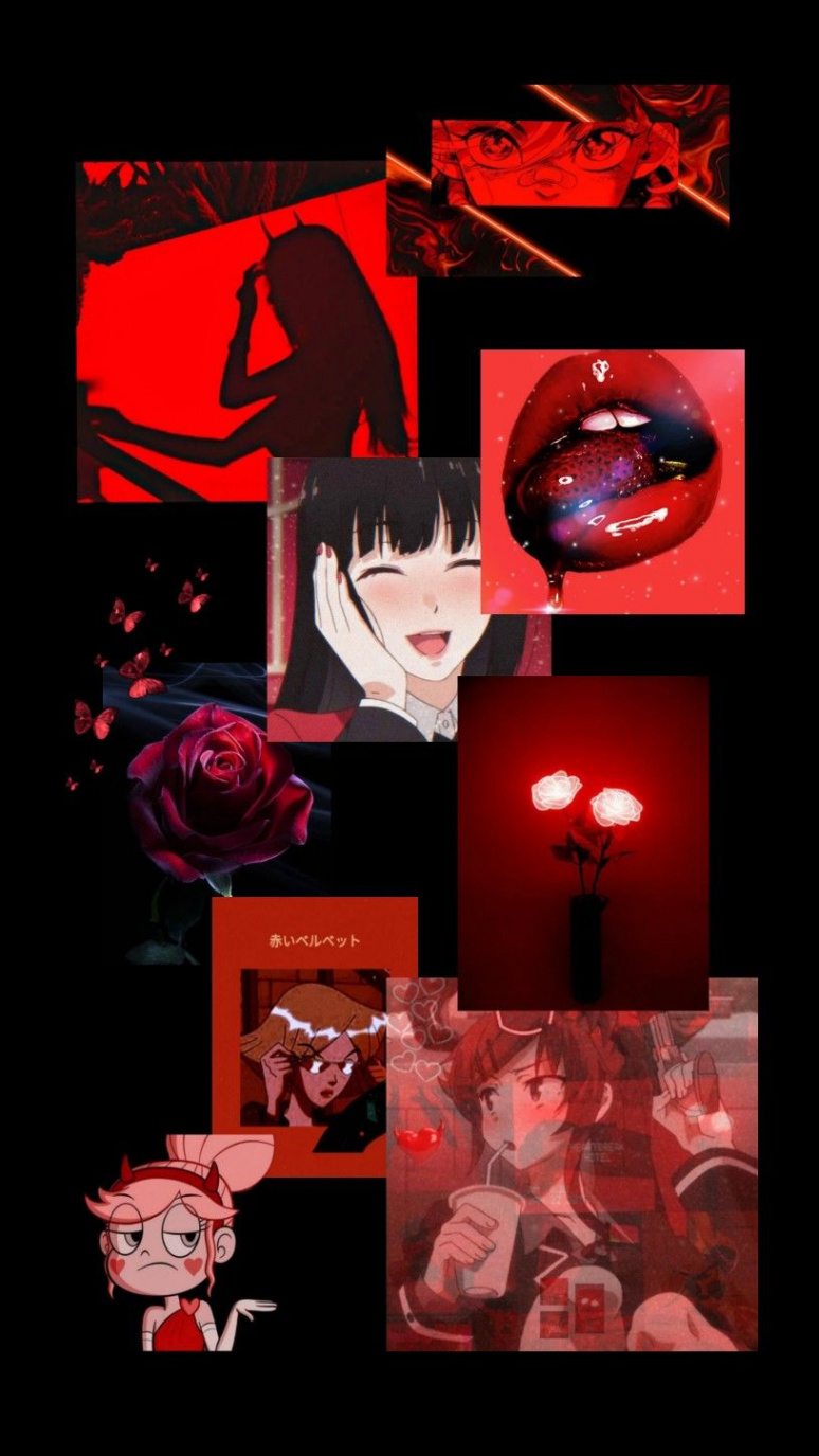 Wallpaper aesthetic red  Animes wallpapers, Personagens de anime