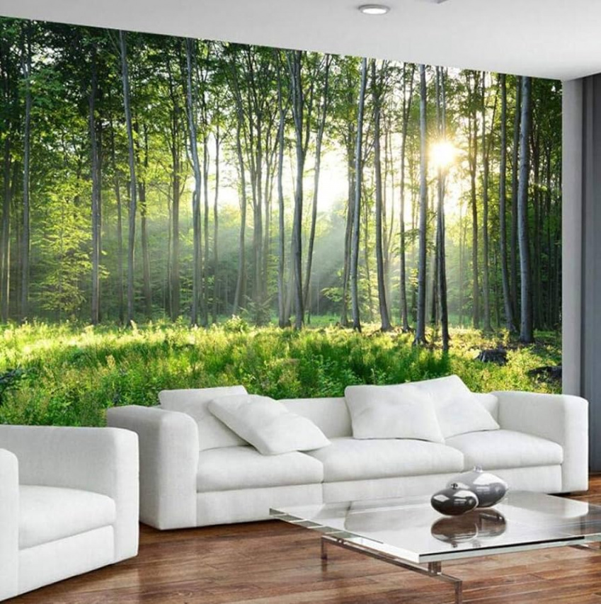 Wallpaper D Green Forest Nature Landscape Large Wall Pictures