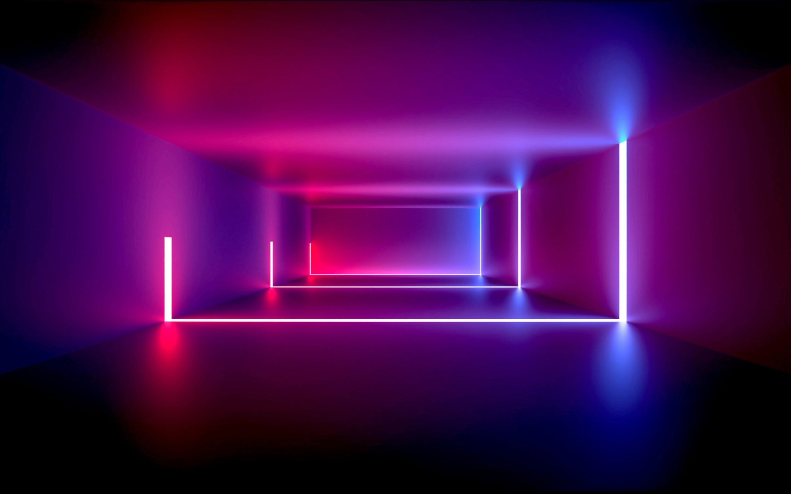 Wallpaper design, neon, abstract, light, background, room  Neon