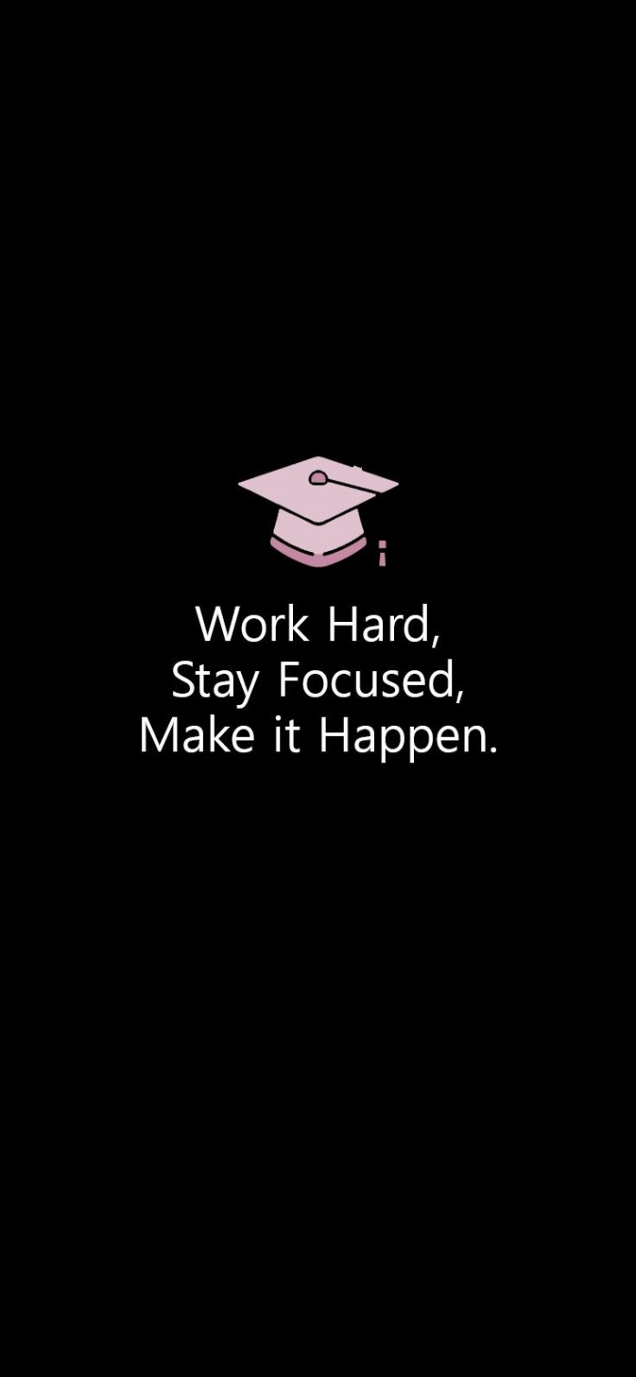 Wallpaper stay focused  Study motivation quotes, School