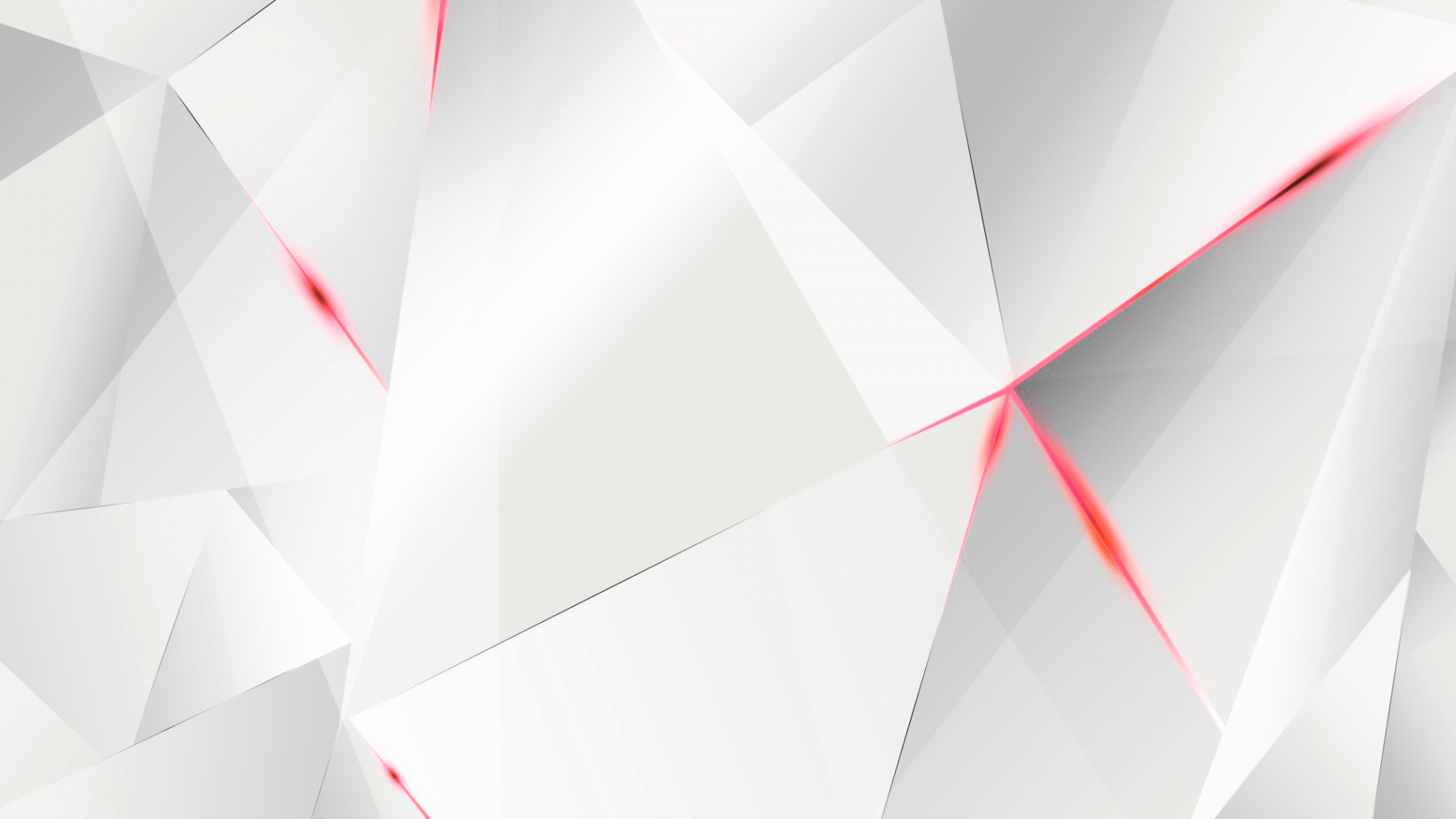 Wallpapers - Red Abstract Polygons (White BG) by kaminohunter on