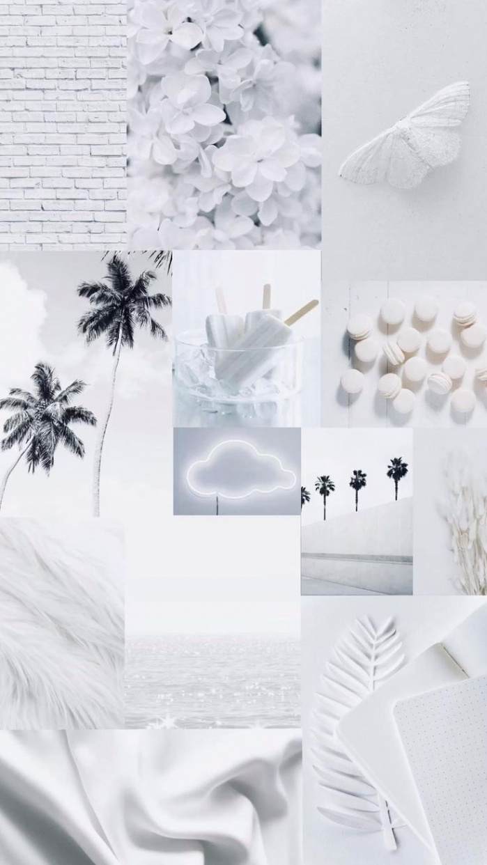 White aesthetic wallpaper  Pinterest en   Iphone fondos de