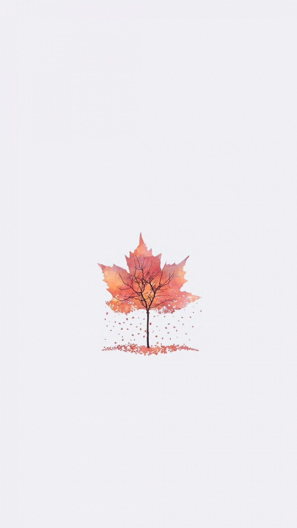 White fall leaf background phone autumn iPhone wallpaper lock