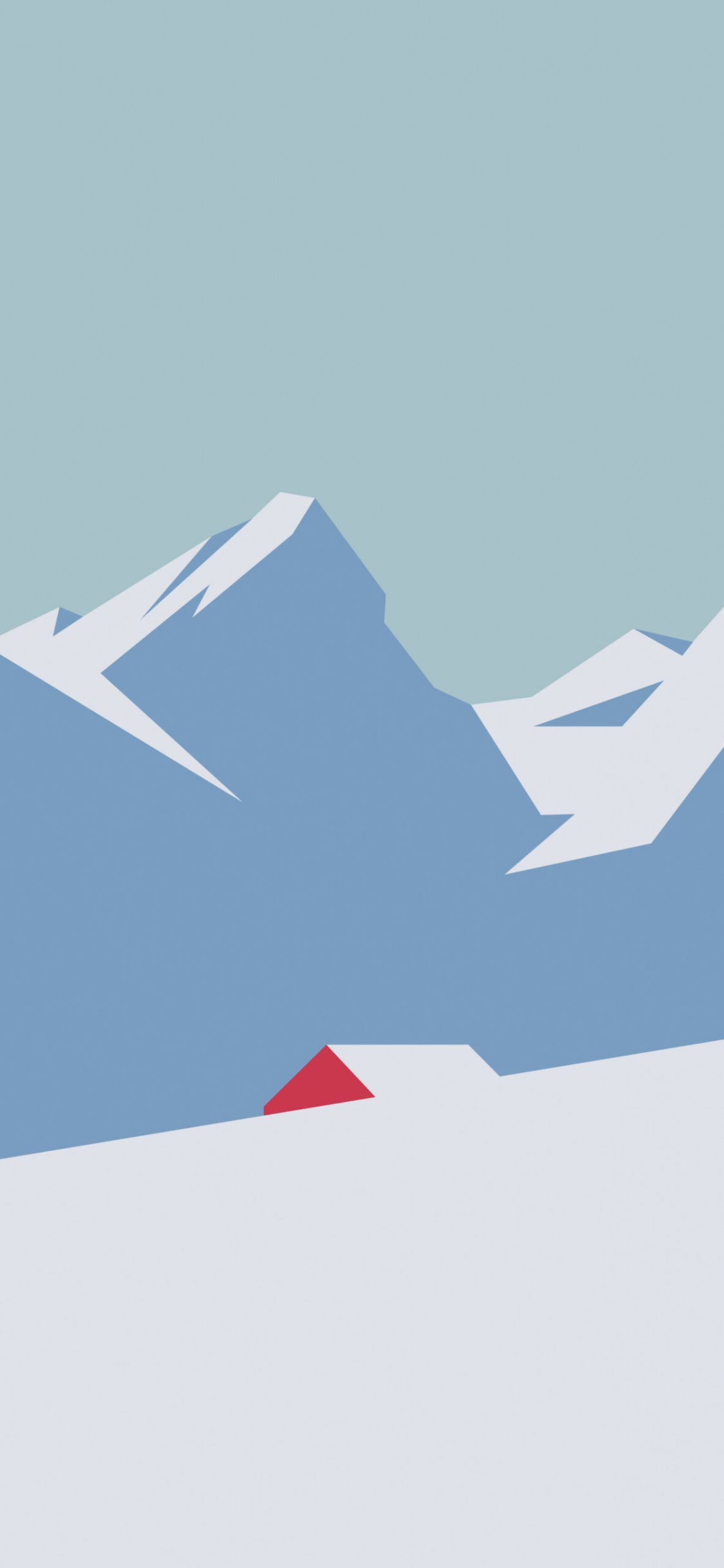 Winter Snow Mountain Minimalist Wallpapers - Winter Wallpaper k