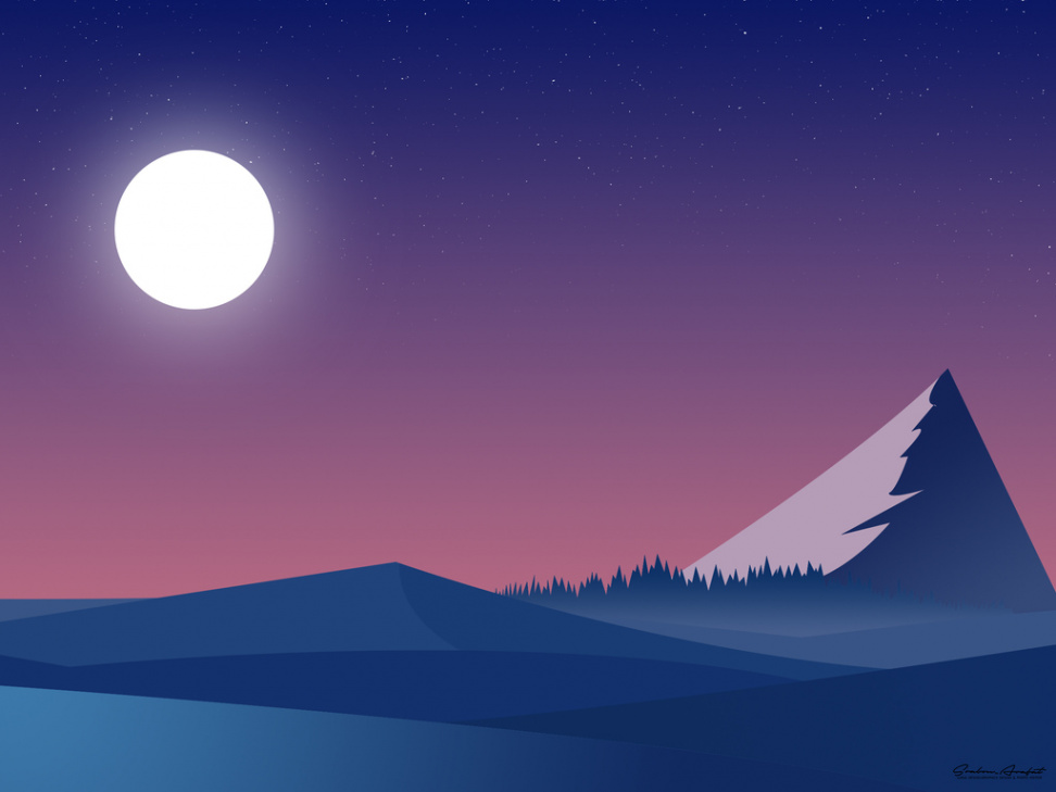 x Landscape Mountains Minimalist Wallpaper,x