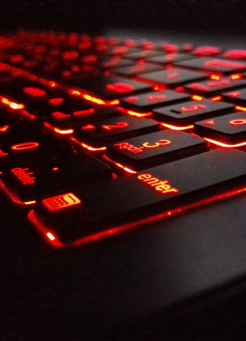 x Red glow, keys, close up, keyboard wallpaper  Keyboard