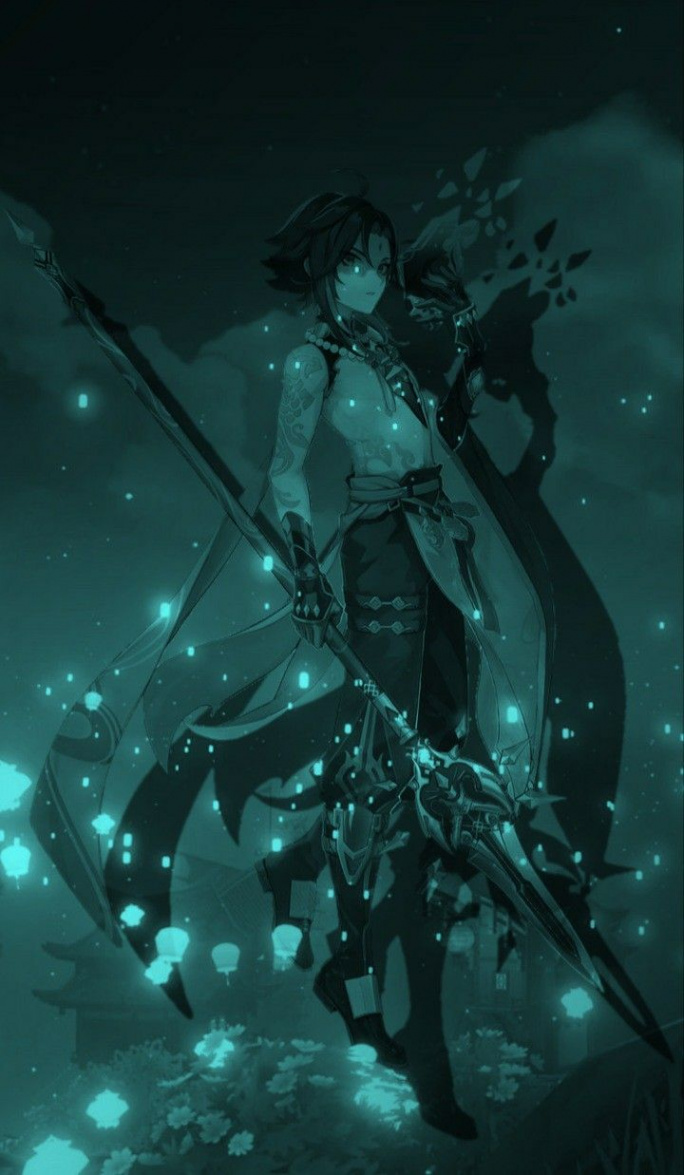 Xiao Genshin impact in   Dark wallpaper, Wallpaper, Anime