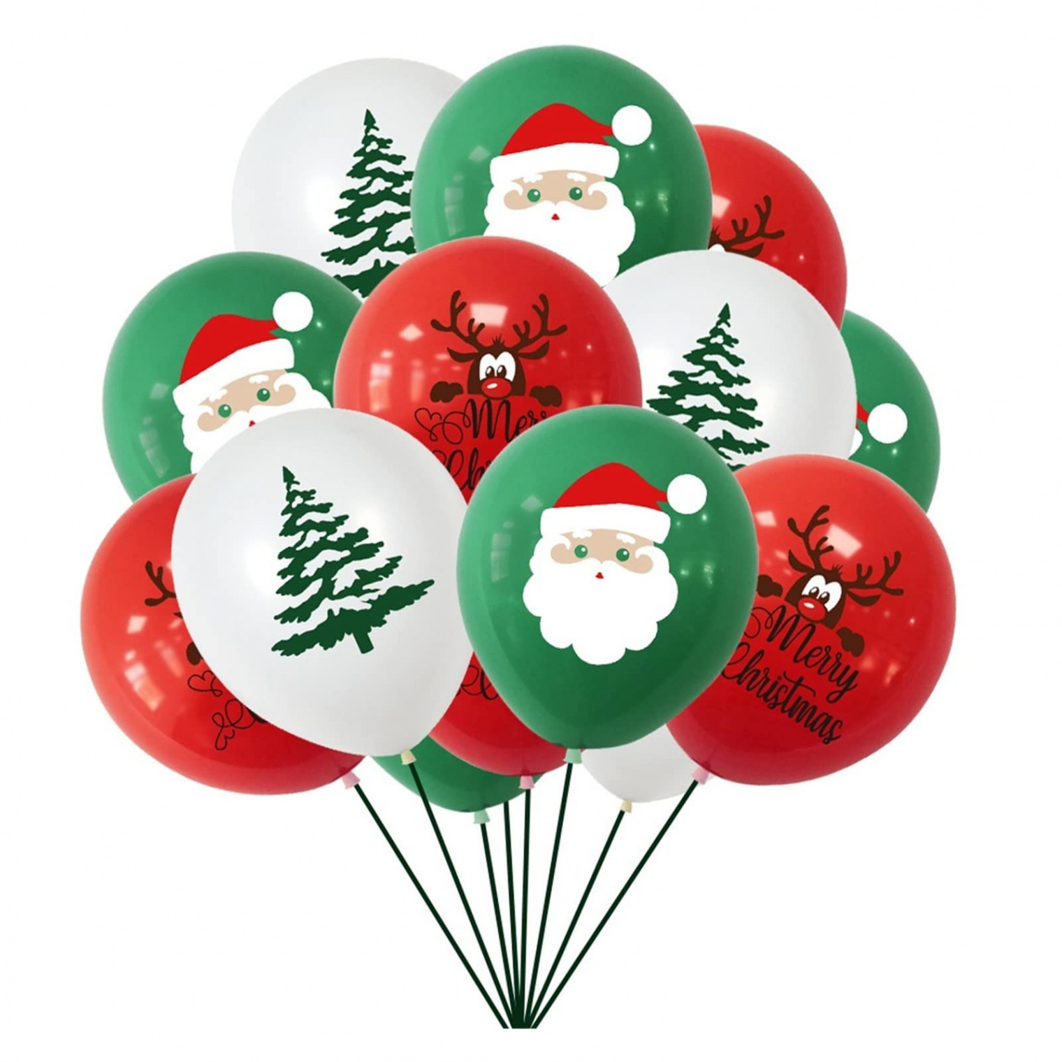 XIZHOUCUN  x  Inch Christmas Latex Balloons Santa Claus