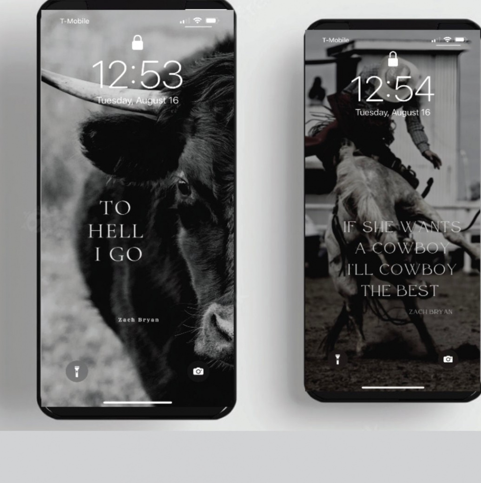 Zach Bryan Phone Wallpaper Background Country Western Rodeo - Etsy