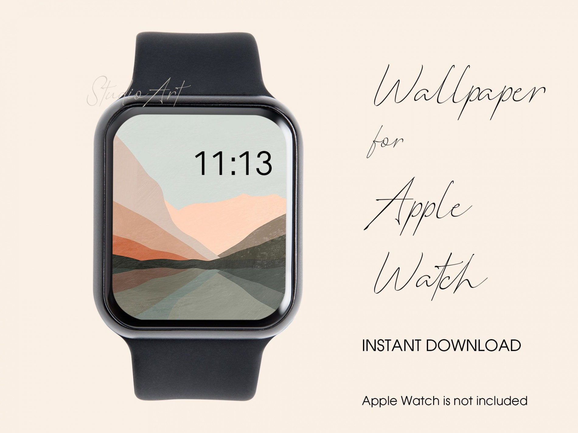 Apple Watch Wallpaper Apple Watch Face Minimal Abstract - Etsy