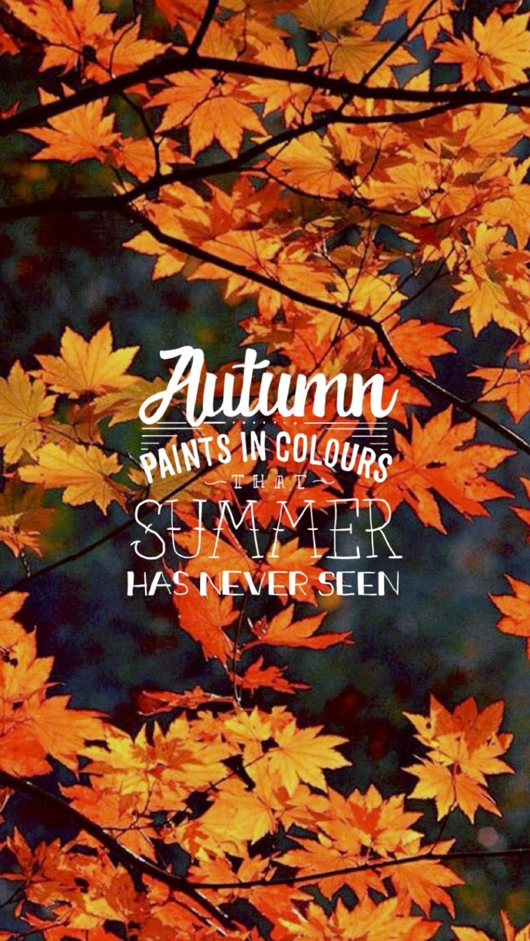 Autumn #quote #iphone #wallpaper #season  Iphone wallpaper herbst