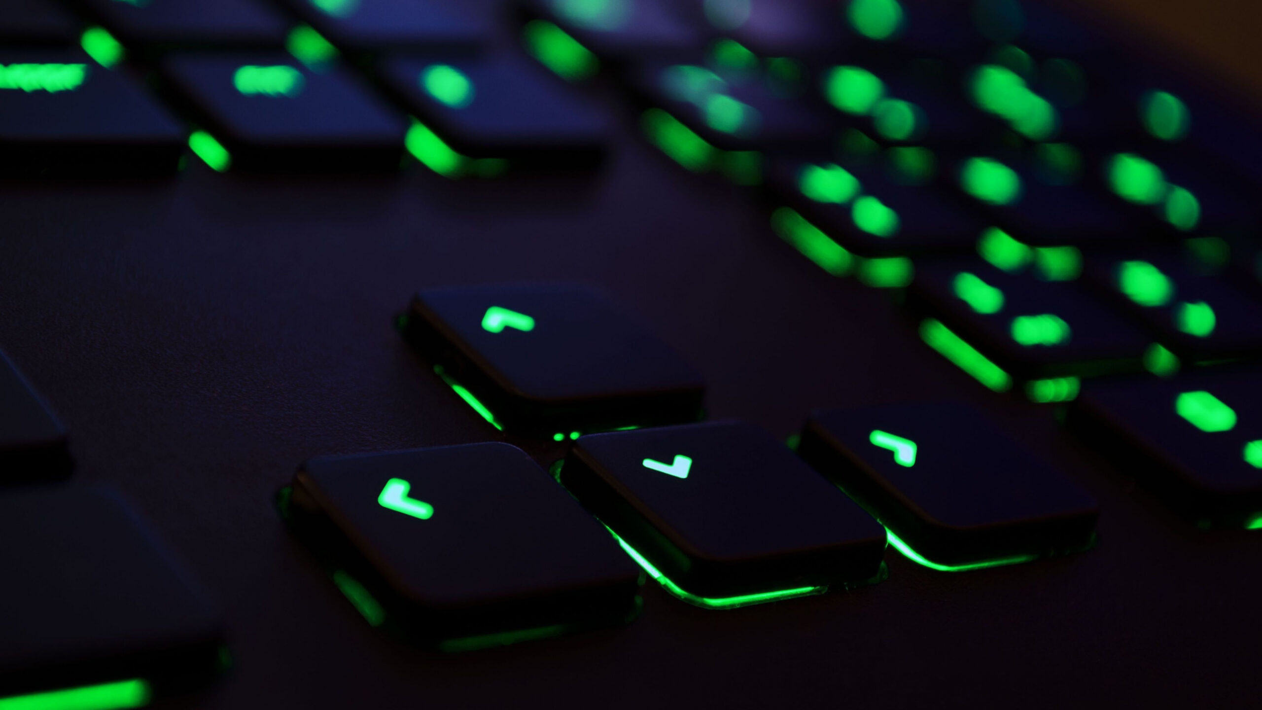 black and green gaming keyboard #technology #green #Razer