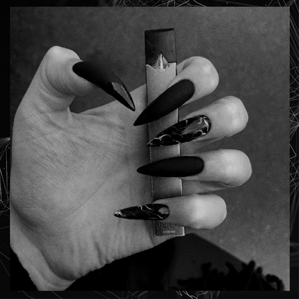 Black nails  Black nails, Nails, Nail inspo