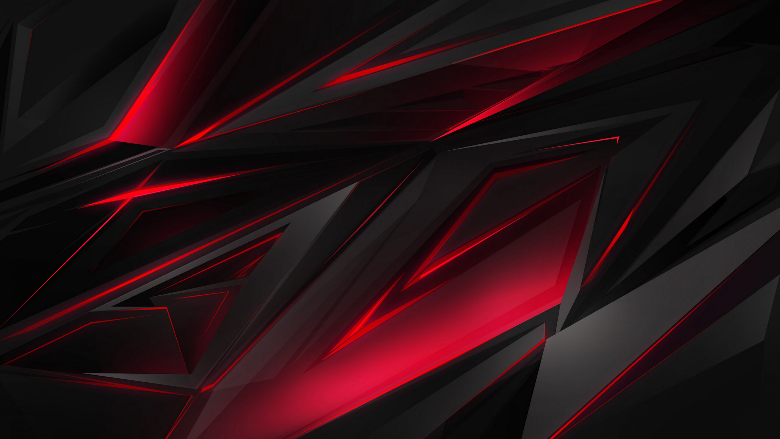 Black Red Abstract Polygon D K Wallpaper #5