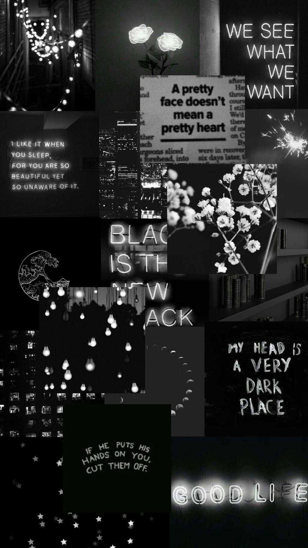 Black wallpaper aesthetic  Black wallpaper iphone, Black