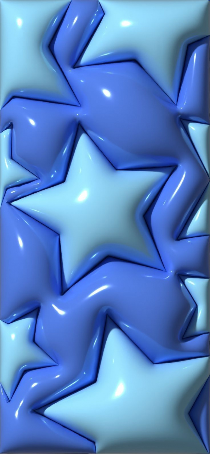 Blue puffy d wallpaper stars°•☆  Blue star wallpaper, Trippy