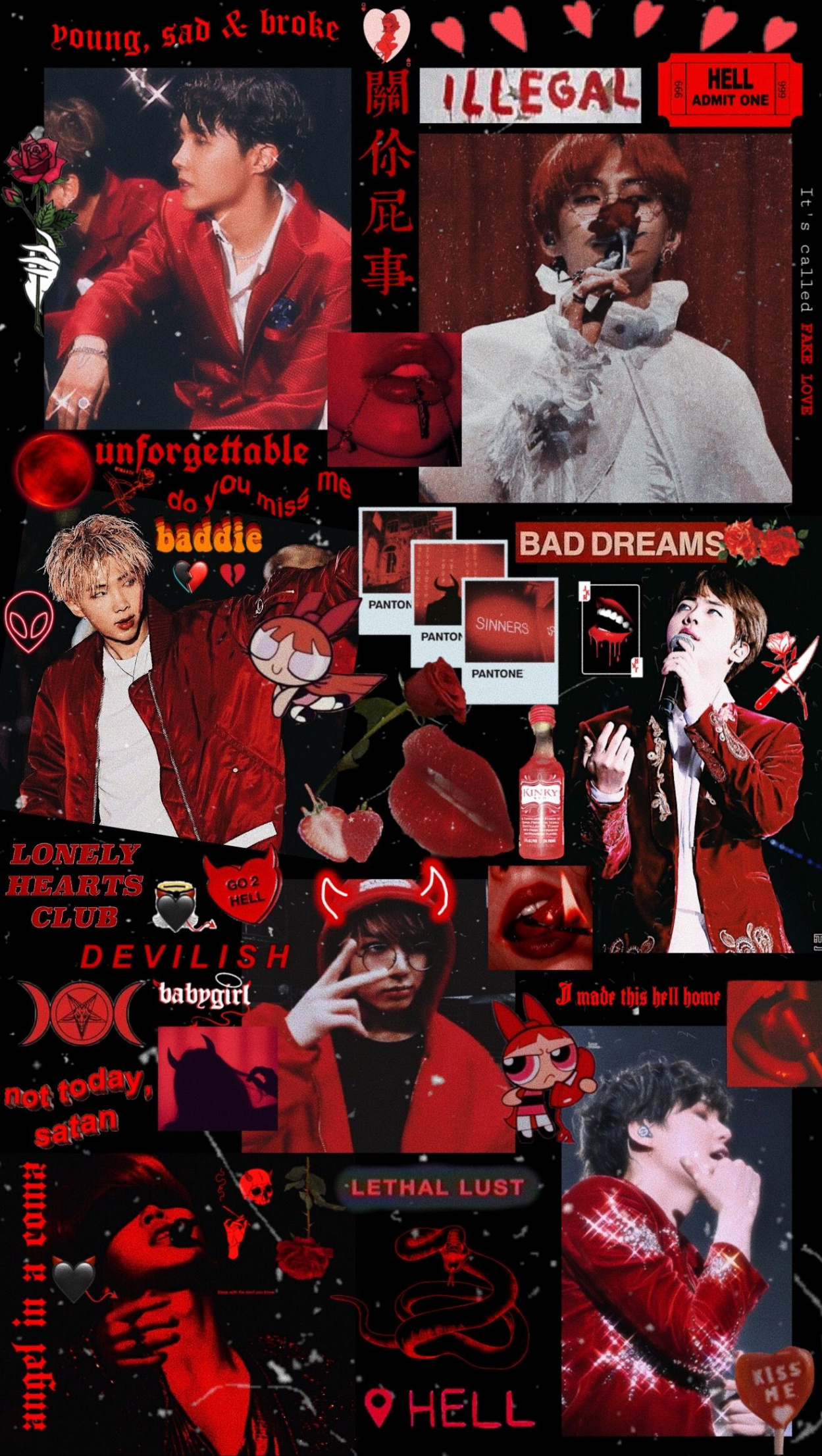 Bts red aesthetic  Red wallpaper, Red aesthetic, Bts wallpaper