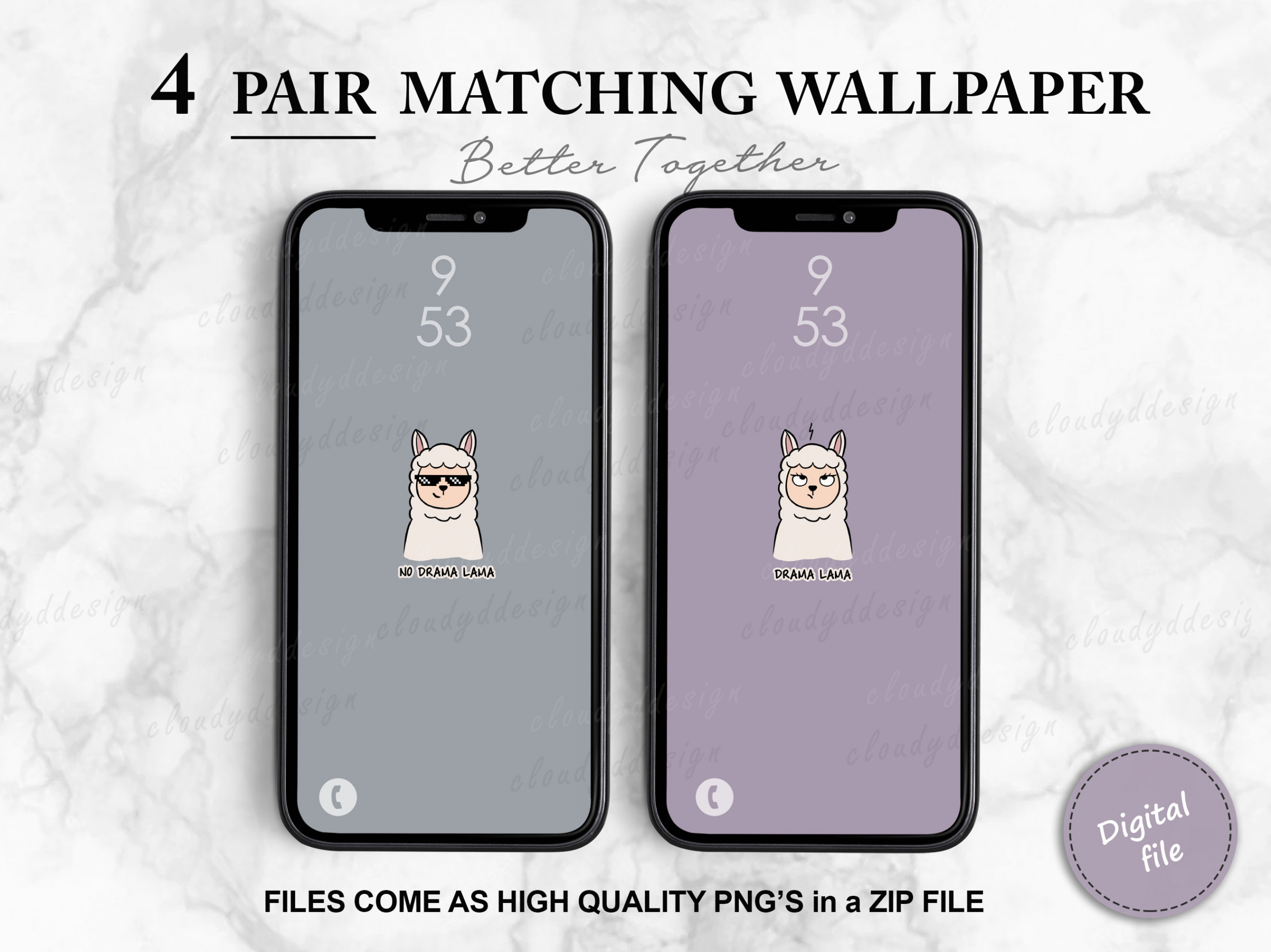 Buy Matching Wallpaper for Couples, Friends, Phone Background