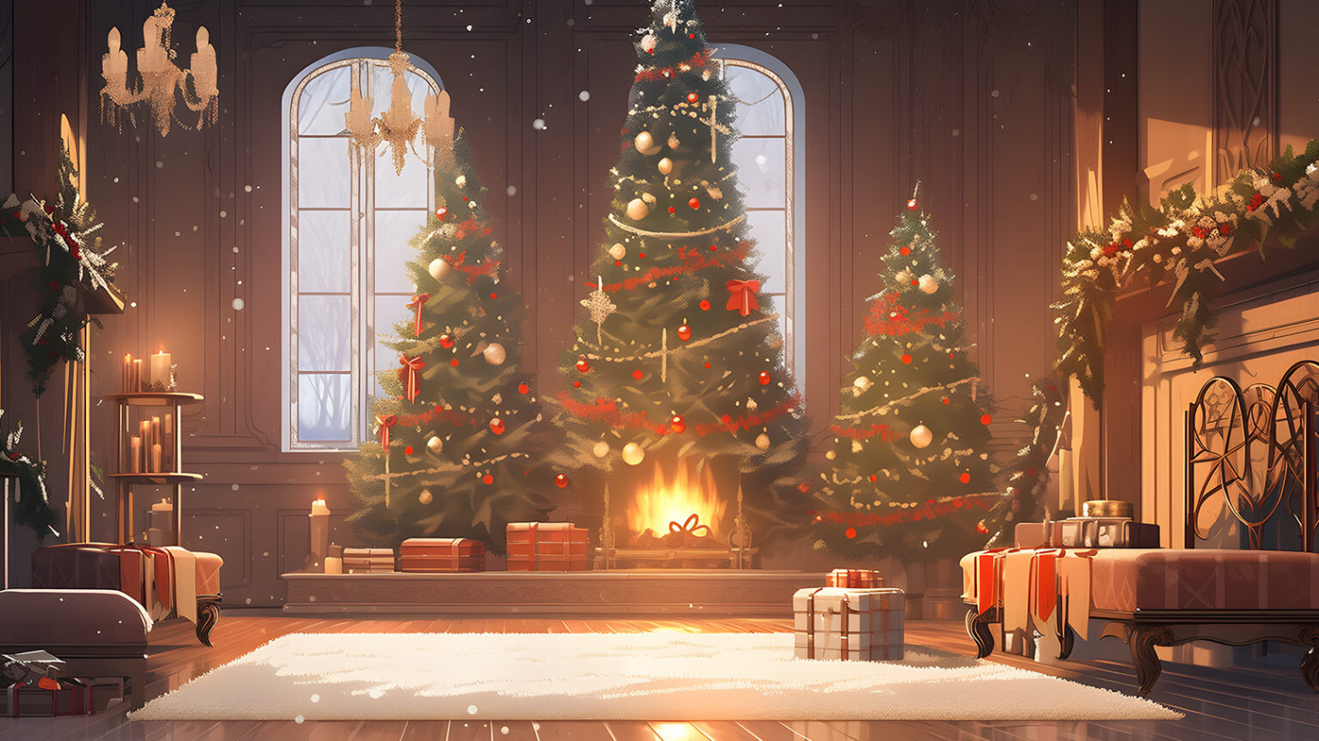 Christmas Aesthetic Desktop Wallpaper - Christmas Wallpaper in K