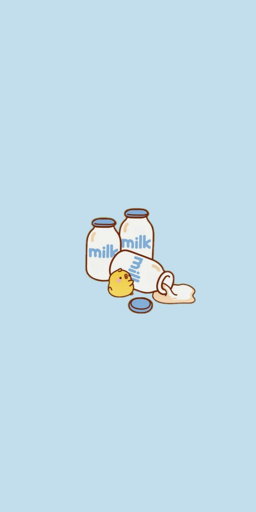 Cute Milk  Iphone wallpaper kawaii, Cute blue wallpaper, Cute