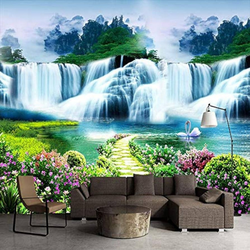 D Wall Picture Classic Nature Landscape Waterfalls Photo Wallpaper Living  Room TV Sofa Background D Wall Cladding Home Decor Photo Wallpaper D