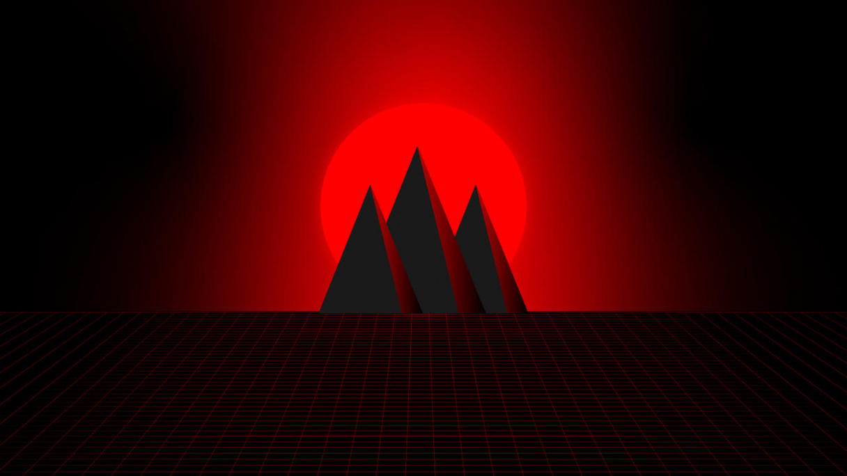 Desktop wallpaper red synthwave hd//k//k by jorgehardt on DeviantArt