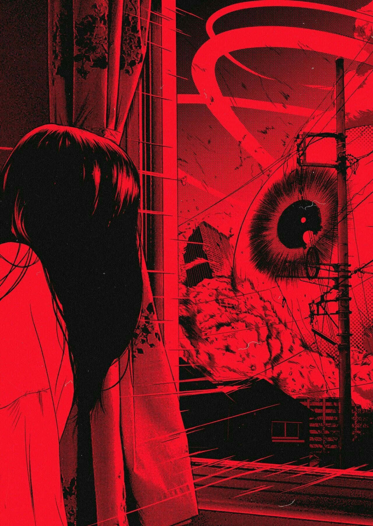 Download Junji Ito Red Anime Aesthetic Wallpaper  Wallpapers