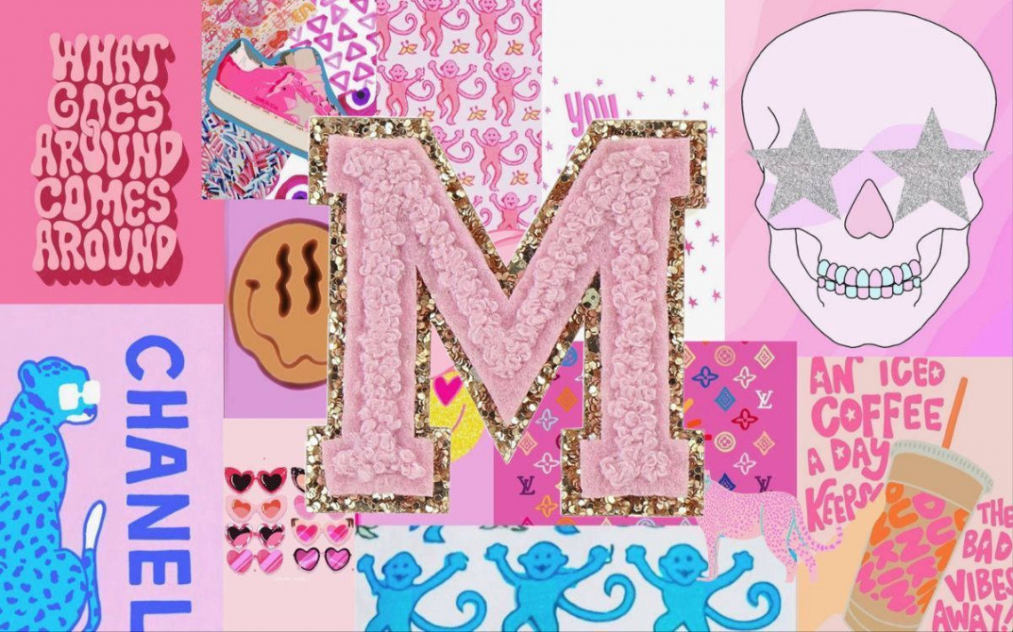 Download Preppy Letter M Wallpaper  Wallpapers