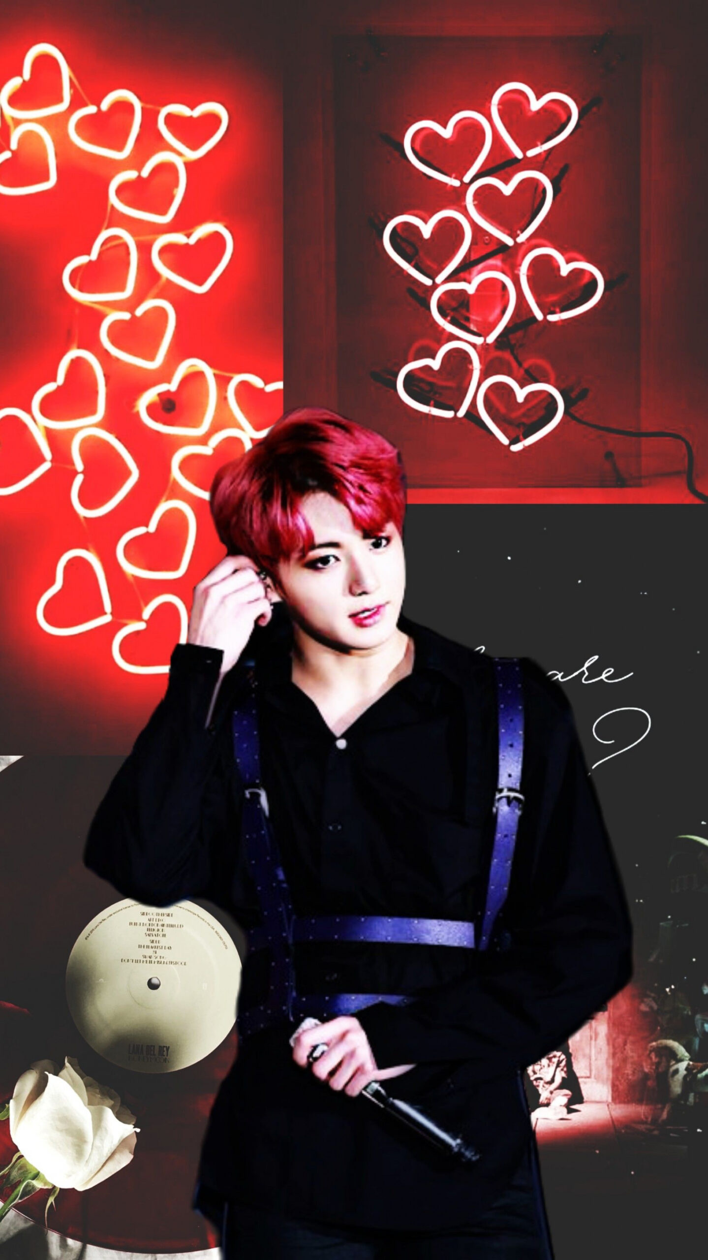 freetoedit #jungkook #jeon #bts #BTS #red #aesthetic #love