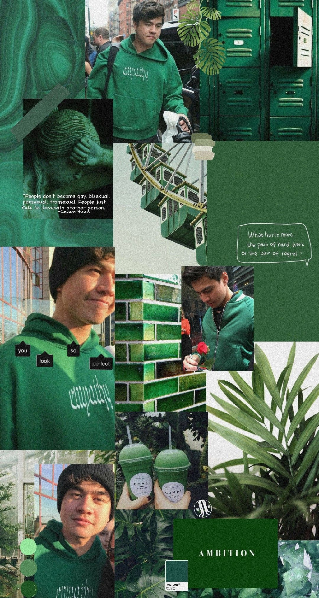 Green aesthetic wallpaper (Calum Hood)  sos wallpaper, sos