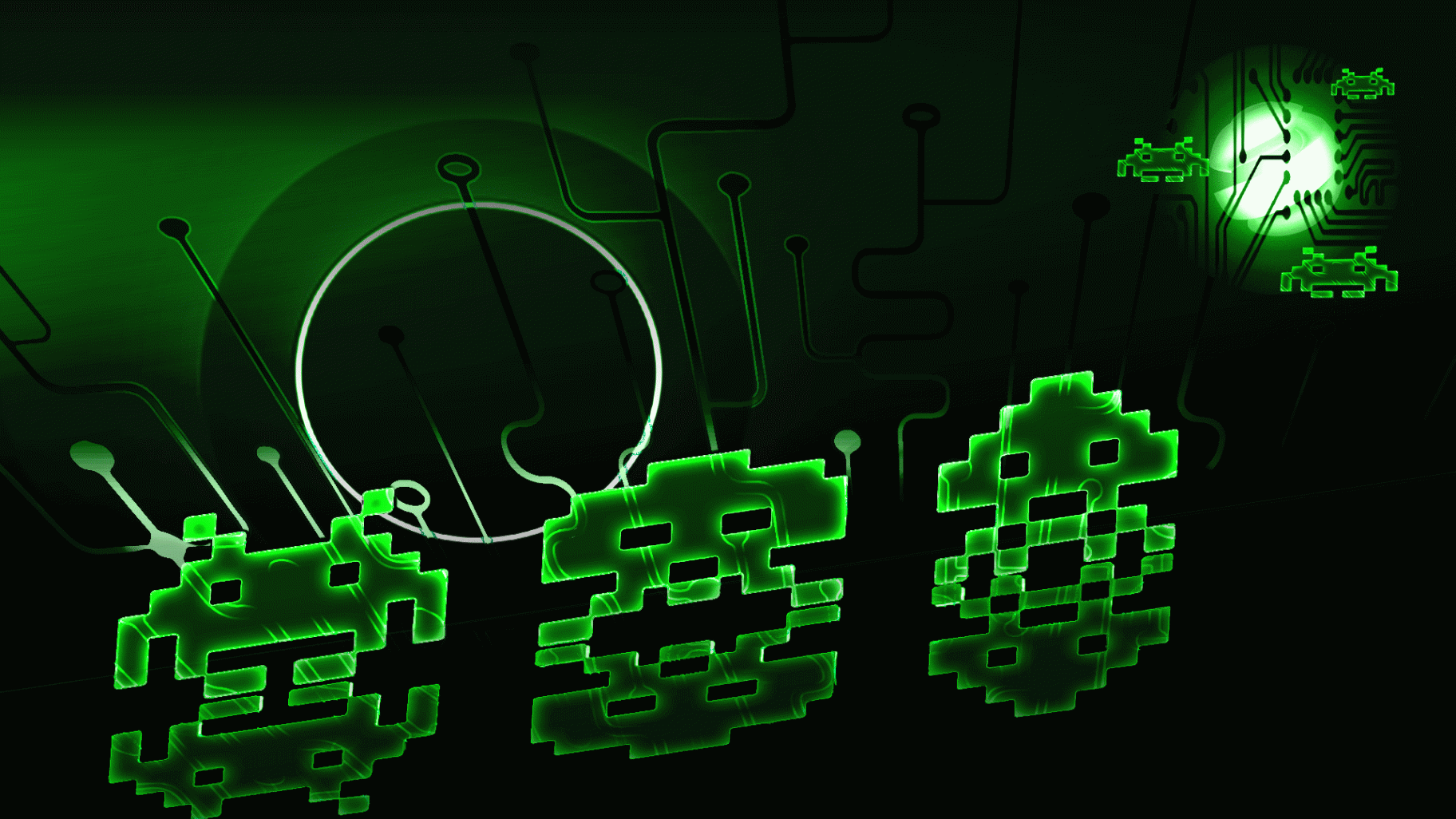 Green Invader Animated Wallpaper - GIF - Imgur