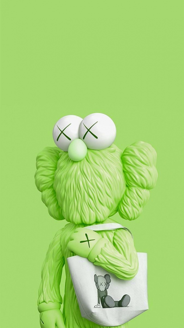 Green Kaws Wallpaper  Kaws wallpaper, Iphone wallpaper, Kaws