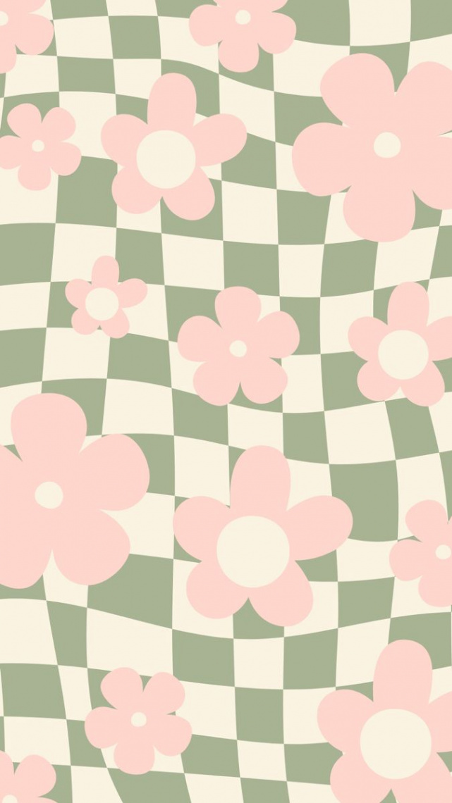 Groovy Green & Pink Wallpaper  Fond d