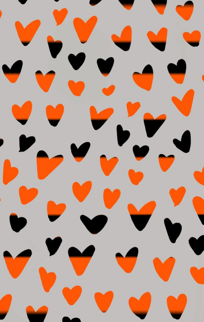 halloween hearts print trendy  wallpapers phone background