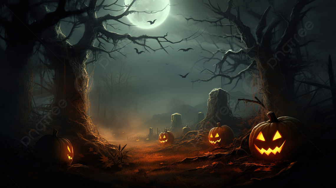 Halloween Wallpaper Hd x With Jack O Lanterns In The Corner