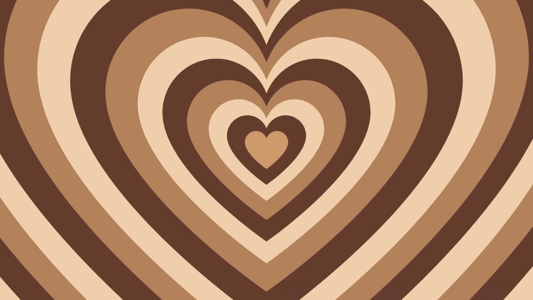 Heart Brown Aesthetic Wallpaper Laptop - Wallpaper Sun  Brown