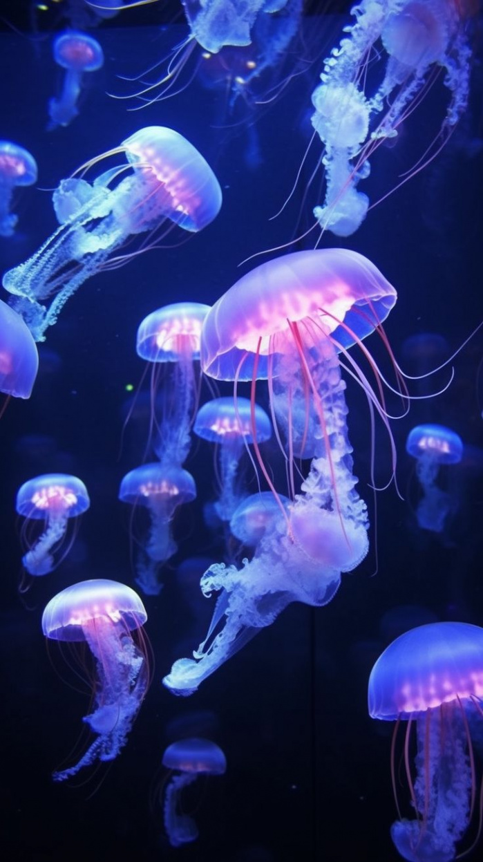 Iphone Jellyfish Wallpaper  Underwater wallpaper, Jellyfish