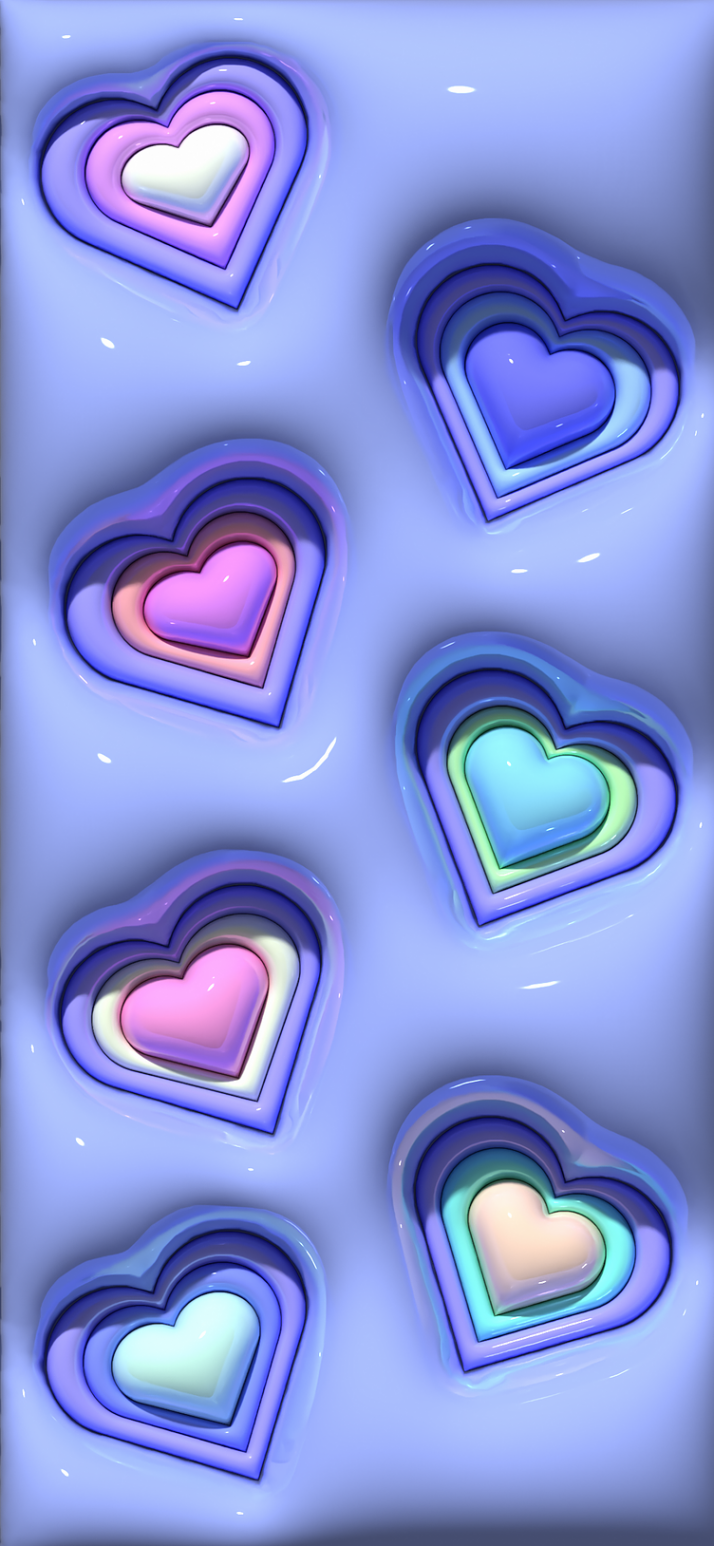 iPhone Wallpaper d Hearts by Michelle Mabelle on Dribbble