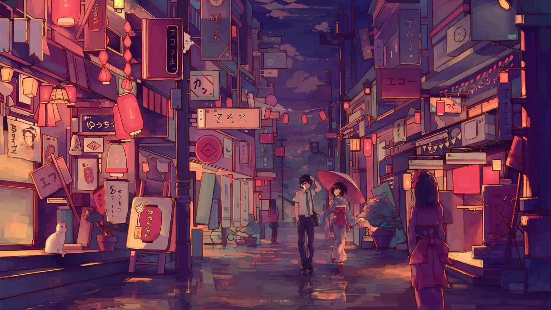 +] Japanese Anime Aesthetic Wallpapers  Wallpapers