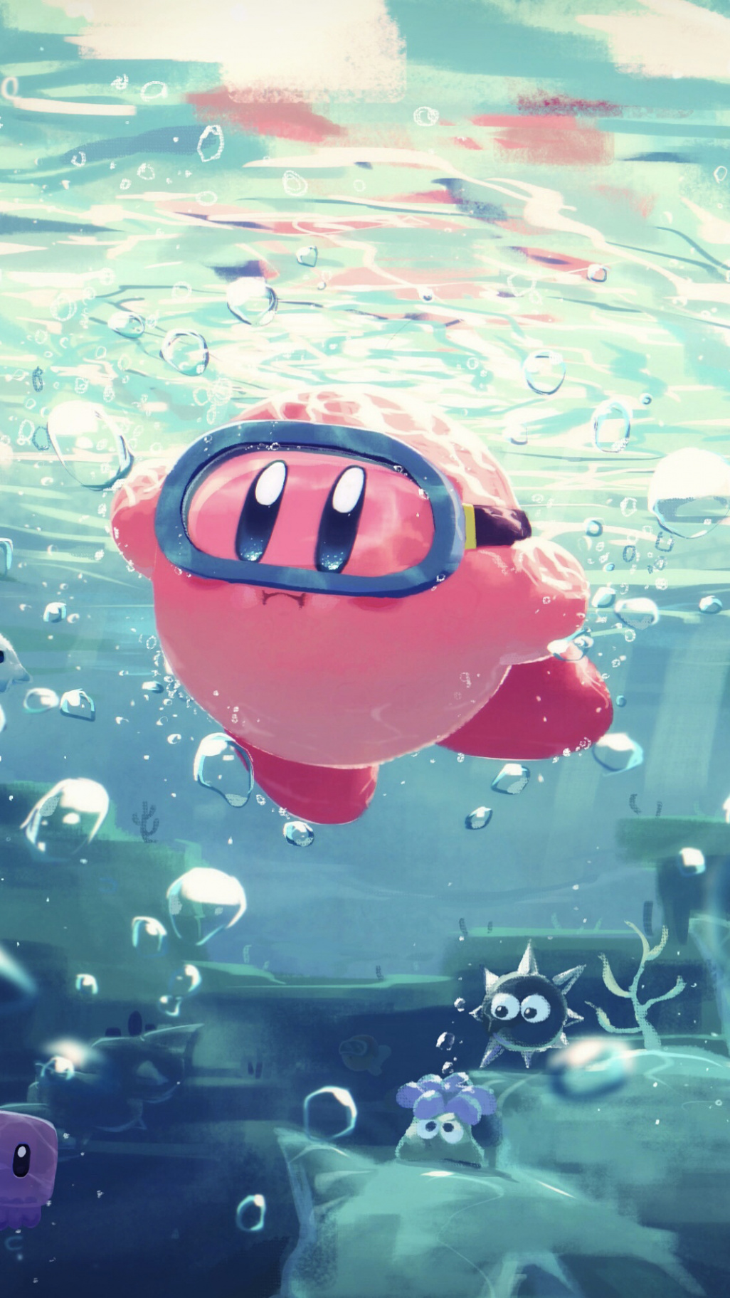 Kirby Phone Wallpaper by すびかか - Mobile Abyss