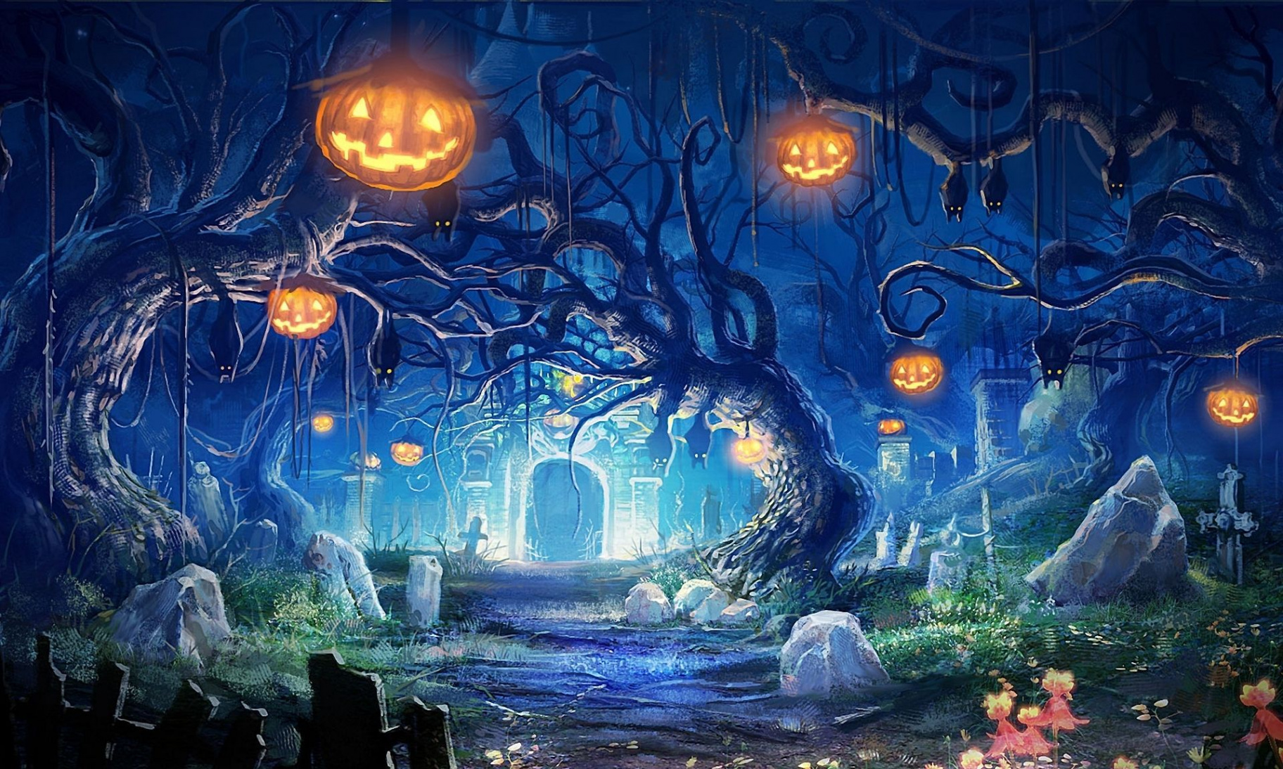 Landscape Halloween Wallpapers - Wallpaper Cave