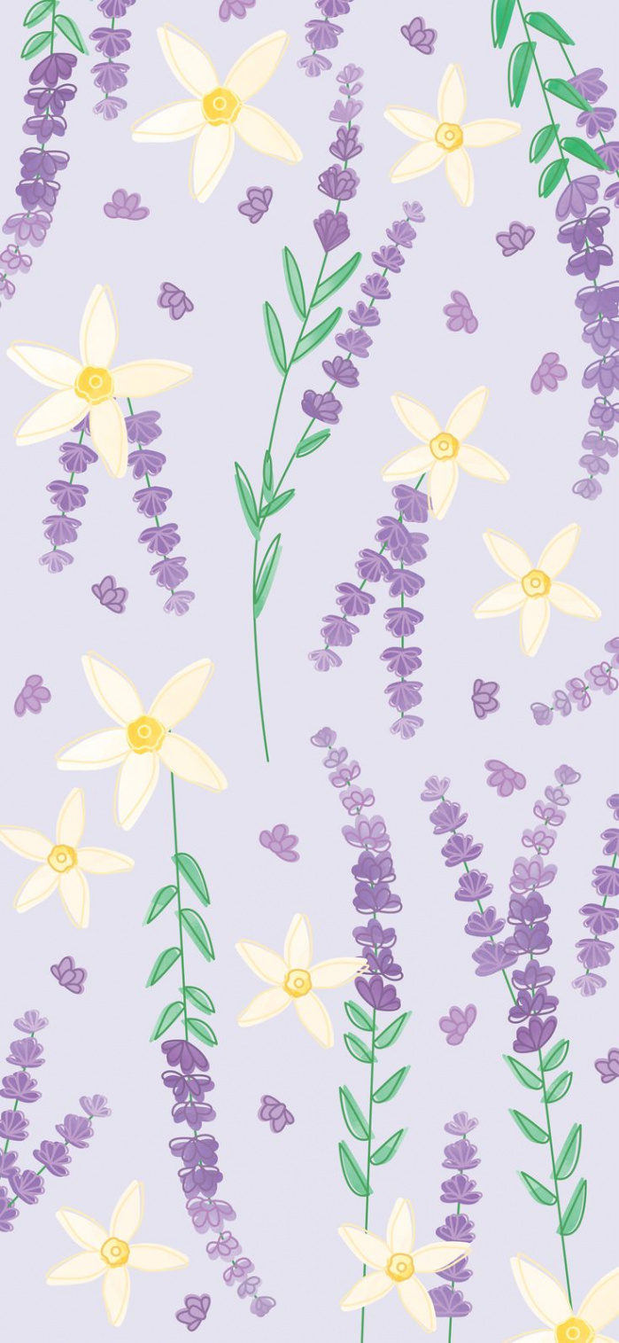 Lavender Phone Wallpaper  Purple flowers wallpaper, Pretty